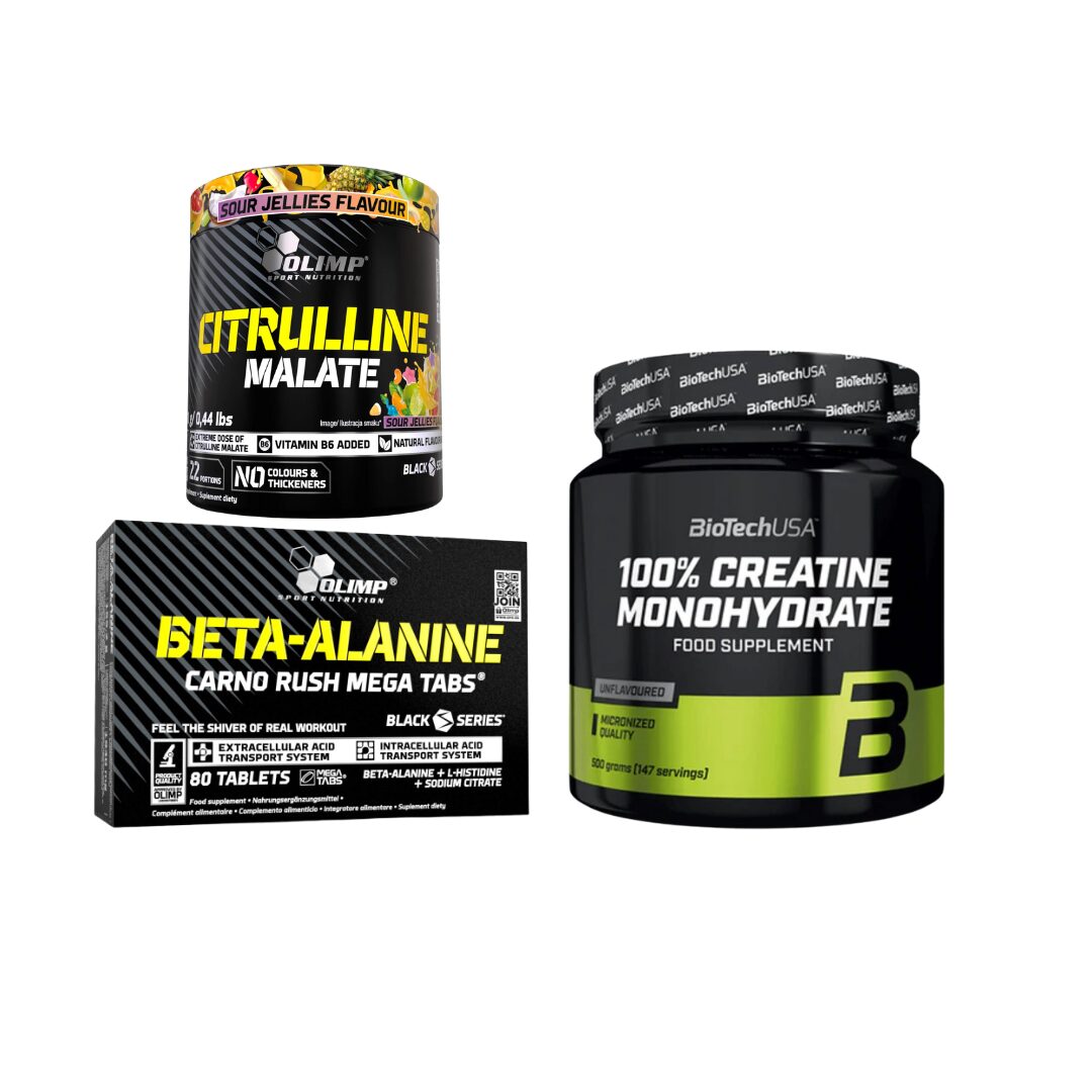Zestaw Performance Treningowy PRO Cytrulina + Beta-Alanina + Kreatyna